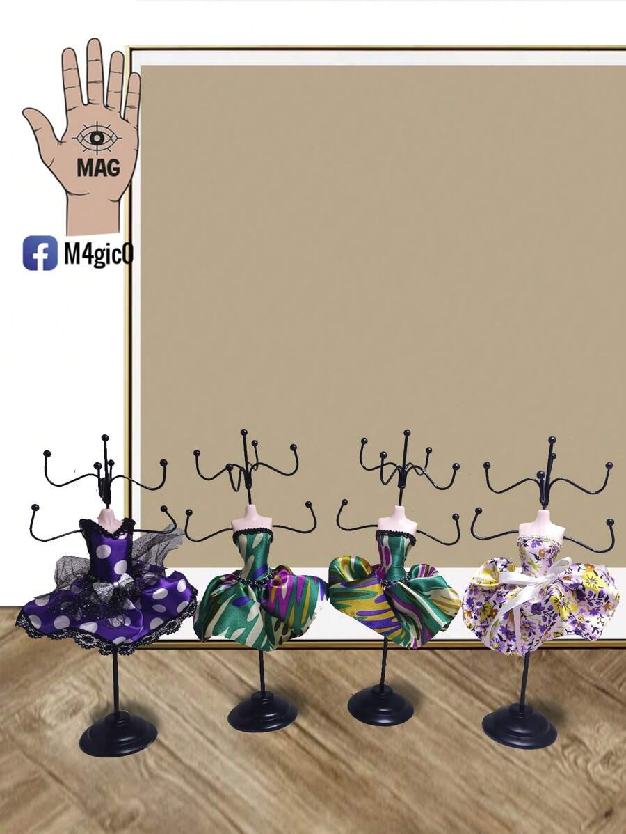 Joyero en forma de Maniquí - Púrpura malva - Ver 1