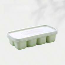 1入組簡單家用帶蓋硅膠製冰格,底部柔軟,易於取出,可用作水果容器 - 彩色 - 查看 6