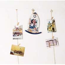 Photo Clips Twine Wooden Clips Photo Clips Creative Colorful Small Wooden Clips Decorative Photo Wall Clips - Yellow - View 10