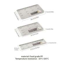 1pc Double Layer Plastic Dish Rack With Drain Tray For Storage Of Tableware, Fruits And Bowls - White - View 3