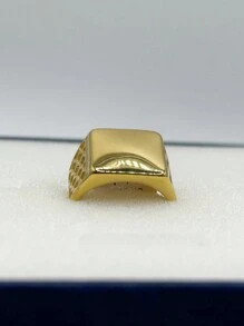 Men's Single Ring - 金色 - 查看 4