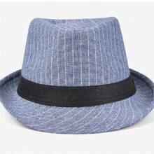 LACE MONDE 男士費多拉帽,韓國風格英式紳士帽,復古爵士帽,2023年新款夏季休閒遮陽帽