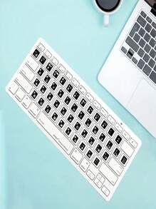 3pcs/set Keyboard Stickers For Russian And Korean Language, Suitable For Keyboard, Laptop - Black - View 1