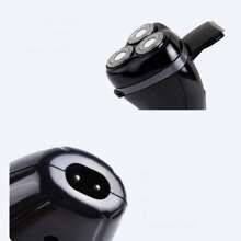 Upgraded Double-Ring Mesh Floating Three-Head Electric Shaver With Multiple Functions Including Pop-Up Sideburn Trimmer And Washable Design - Black - View 8