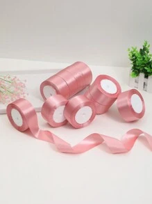 10 cuộn ruy băng lụa, ruy băng satin gói quà, vật liệu thủ công DIY, trang trí tiệc cưới, sinh nhật, gói quà Ngày của Mẹ, nhiều màu sắc chất lượng cao - Bụi tím - Xem 11