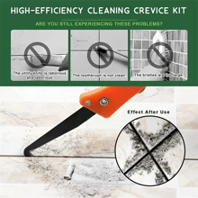 1把瓷磚縫修復工具勾刀,專業清潔及拆除舊的灰漿手工工具鋼制接頭凹刀裝訂器勾刀 - 珊瑚橙 - 查看 3