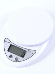 1pc 5000g-1g Kitchen Scale, Digital Kitchen Scale with LCD Display,  Precise Weight Measuring for Baking Cooking (Bowl included) - White - View 3