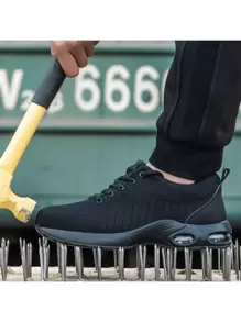 Zapatos De Seguridad De Fibra De Kevlar Ligero De Acero - Negro - Ver 7