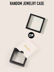 1入組S925純銀北極星吊墜項鍊，女性約會精品珠寶假期必備 - 金色 - 查看 9