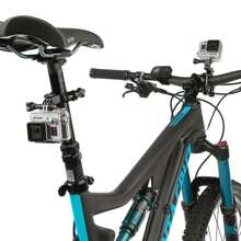 Suporte Guidão Bicicleta Bike Moto Para GoPro e Câmeras Similares - Preto - Visão 4