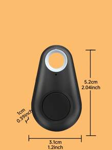 兩穿追踪智能藍牙防丟設備帶遙控器相機鑰匙行李手機 - 黑色 - 查看 8