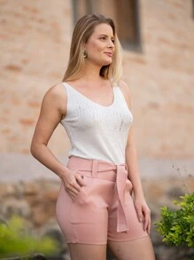Women Tank Tops & Camis - 白色 - 查看 2
