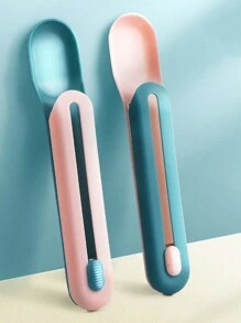 1pc Random Color Cat Treat Feeder Dispenser - Multicolor - View 1