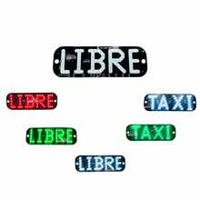 Letrero Taxi-libre Led Ventosas Con Conector De Encendedor - Blanco - Ver 2