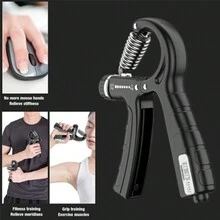 5-60KG Hand Gripper Adjustable Finger Heavy Exerciser Strength for Arm Wrist Muscle Strength Training Expander - Black - View 8