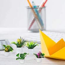 4pcs/Set Dollhouse Plant, Miniature Bonsai Plant, Mini Potted Plant, Flower Model, Small Fake Green Decorative Toy House, Furniture, Simulative Potted Plant Artificial Plants,Dollhouse Plants,Model Making,Miniature Things,Miniature Toys,Small Toys,Miniature>Dollhouse,Dolls House Plants,Mini>Toys,Mini Dolls,Tiny Things,Dollhouse Plants - Multicolor - View 7