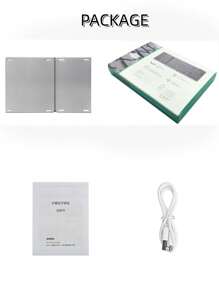 B089 Multi-Device Foldable Blue tooth Keyboard with Numeric Keypad Rechargeable Wireless Keyboard (BT5.1 x 3) , Portable Pocket Folding Keyboard Compatible With iOS Android Windows Mac OS - Silver - View 5