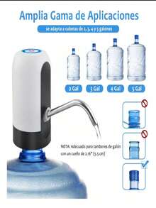 RECHARGEABLE ELECTRIC GARRFON WATER DISPENSER - Black and White - View 3