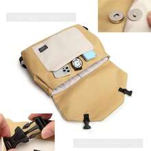 14英寸和15.6英寸防水涤纶笔记本电脑包，适用于办公室、旅行、派对，配有肩带和手柄，教室笔记本电脑包，教室包，教师储物包，教室整理包 - 紫色 - 查看 7