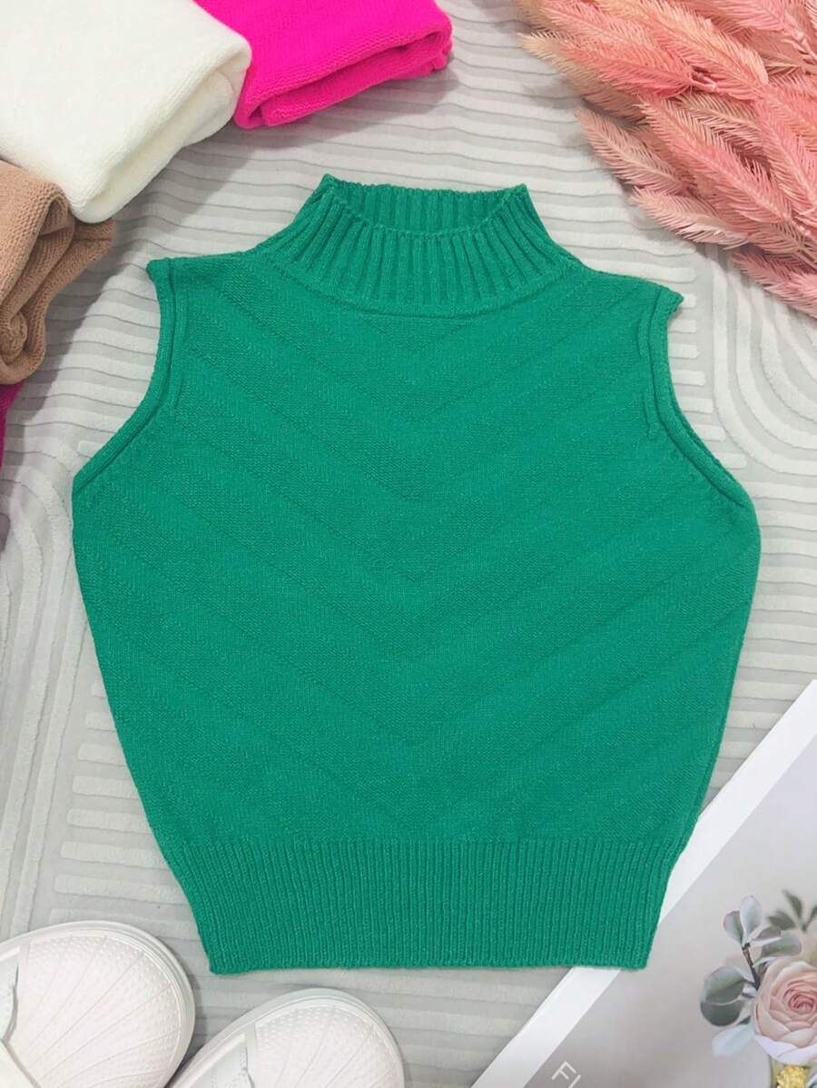 Women Knit Tops - 綠色 - 查看 1