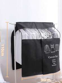 秋冬衣物防塵袋，掛衣防塵罩，衣架套家居衣櫃外套罩，秋冬衣物防塵袋，掛衣防塵蓋，套裝衣服，家用衣櫃外套與帽子蓋，輕便掛衣袋防塵罩，適合衣櫃儲物和旅行學校組織袋教師收納袋