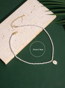 1pc And Fashionable Stainless Steel Pendant Butterfly Necklace - Multicolor - View 10