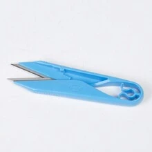 1pc 800018 Jack Thread Trimmer Original Scissors Plastic Handle Stainless Steel Yarn Scissors Cross Stitch Handmade DIY Clothing Thread Cutter - Apricot - View 3