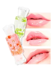 Labial Gloss Transparente - Naranja - Ver 2