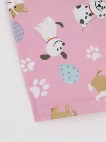 1條卡通圖案寵物三角巾連項圈和口水巾,室內外皆可使用 - 粉色 - 查看 6