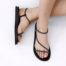 Women Flat Sandals - màu đen - Xem 1