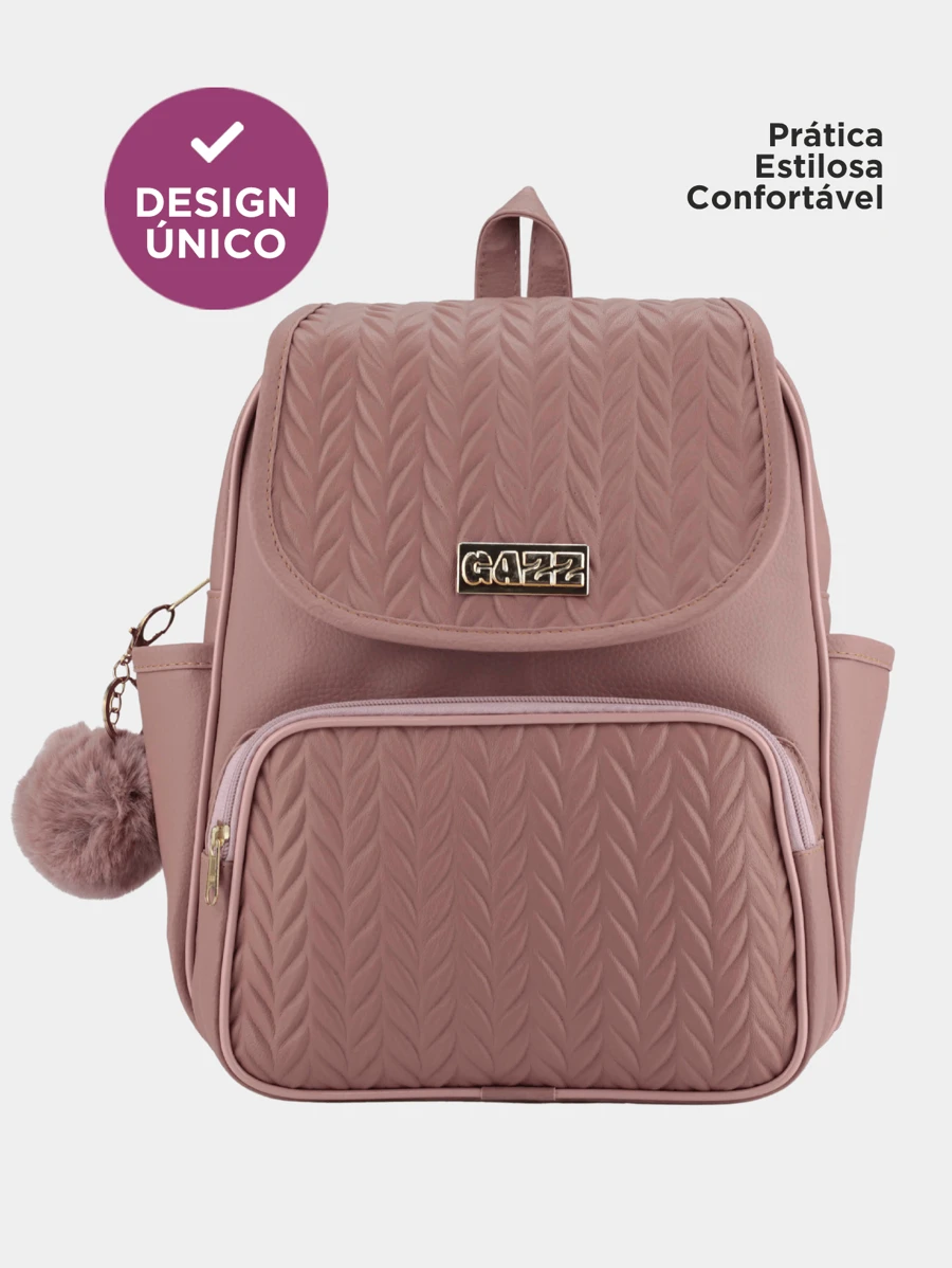 Women Fashion Backpacks - Rusty Rose - View 1