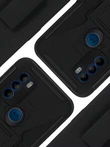 Funda Uso Rudo Con Clip Para Moto G71 5G - Negro - Ver 4