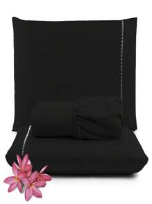 Sheet Sets with Pillowcases - 黑色 - 查看 1