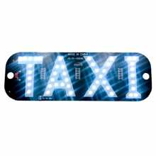 Letrero Taxi-libre Led Ventosas Con Conector De Encendedor - Blanco - Ver 1