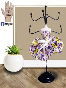 Joyero en forma de Maniquí - Púrpura malva - Ver 2