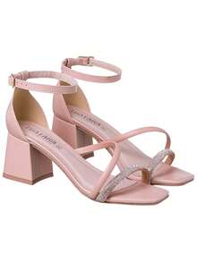 Women Heeled Sandals - Màu be - Xem 2