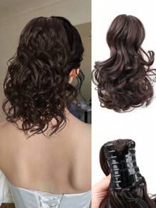 Phần mở rộng Tổng hợp Tóc đuôi gà - Black-brown - Xem 1