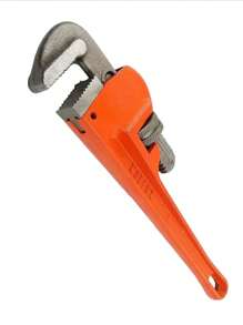 Llave stilson de 10 pulgadas de largo - Naranja - Ver 2
