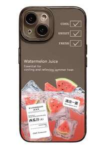 2pcs Couple Style Space Shell Inspired Cartoon Painted Anti-Drop Phone Case Compatible With IPhone - Multicolor - View 3