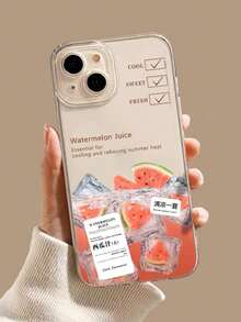 2pcs Couple Style Space Shell Inspired Cartoon Painted Anti-Drop Phone Case Compatible With IPhone - Multicolor - View 2