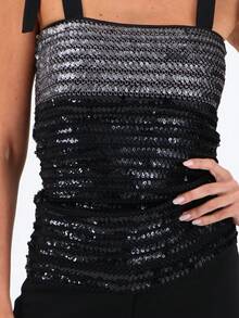 Women Tops - 黑色 - 查看 2