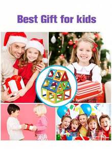 30入組大型磁力積木套裝，中性，DIY磁力建築玩具，隨機顏色，適用於學校、學生、文具、學習用品 - 彩色 - 查看 10