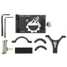 Aluminum Support Base Cell Phone Holder Smartphone Phone Bicycle Motorcycle Heavy Duty Adjustable Resistant Cycling Accessory Handlebar Handlebar GPS - Red - View 4