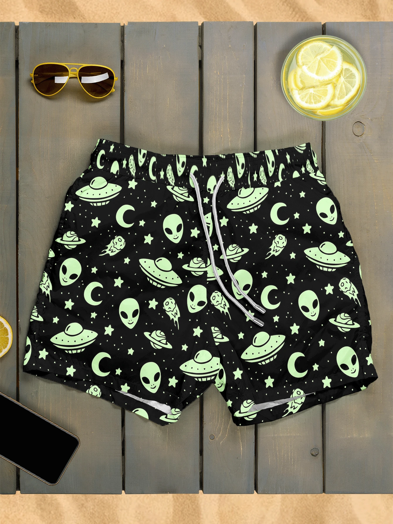 Men Shorts - 彩色 - 查看 1