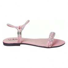 Women Flat Sandals - Màu hồng gỉ - Xem 1