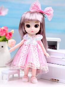 17 公分/6.69 英寸公主娃娃 - 送給女孩的完美情人節/聖誕節禮物！