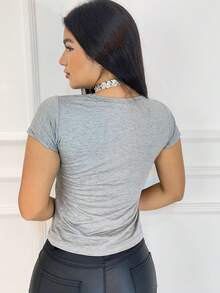 Women T-Shirts - Xám - Xem 2