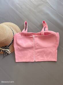 Women Tops - Màu Hồng baby - Xem 2