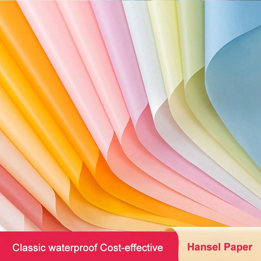 20pcs waterproof flower wrapping paper thickened gift wrapping paper