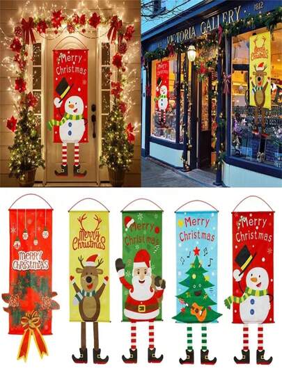 Christmas Banner Decorations For Shopping Mall, Bar, Ktv, Atmosphere Props